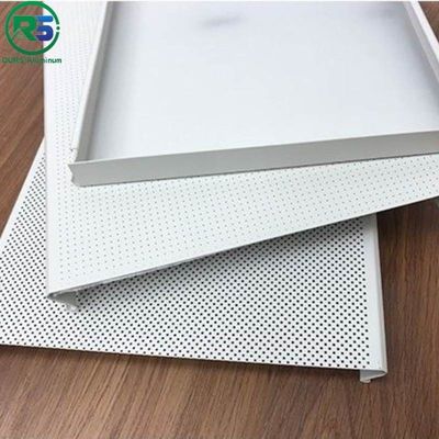 Width 100mm Commercial White Alum Strip Ceiling Linear Panels For Shopping Hall