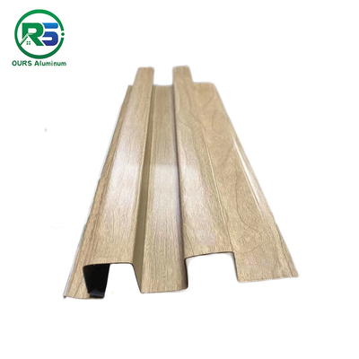 Wooden PVDF Coated Aluminum Wall Panels Interior Decor 2.0mm 2.5mm 3.0mm Thickness