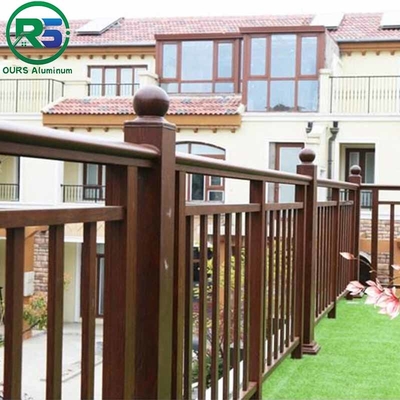 Flat Top Durable Contemporary Aluminum Fence Chinese Style 0.8-3.0mm