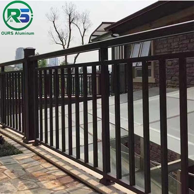 Flat Top Durable Contemporary Aluminum Fence Chinese Style 0.8-3.0mm
