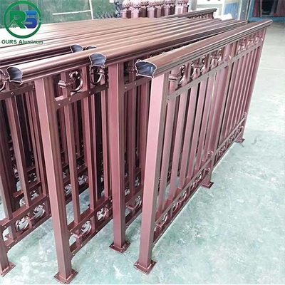 Self Cleaning PVDF Coated Cladding Aluminium Picket Fence For Exterior