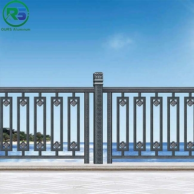 Self Cleaning PVDF Coated Cladding Aluminium Picket Fence For Exterior