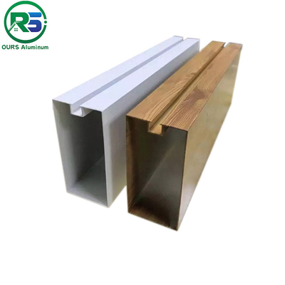 1.2mm Decorating Suspended Metal Ceiling U Aluminum Profile Screen Ceiling