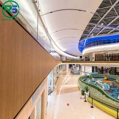 Decorating Suspended Metal Ceiling U Aluminum Profile Screen Ceiling 30mm Thickness
