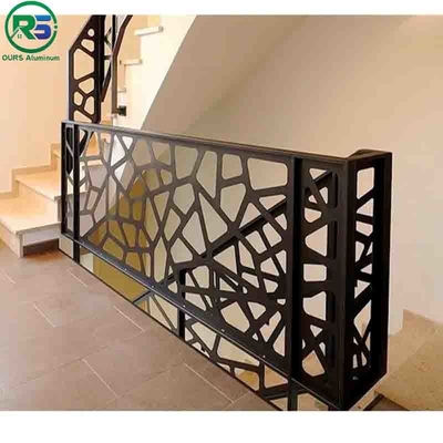 Rose Gold Color And Black Contemporary Aluminum Fence of Aluminum Product Thickness 20MM