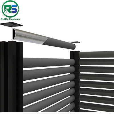Rose Gold Color And Black Contemporary Aluminum Fence of Aluminum Product Thickness 20MM