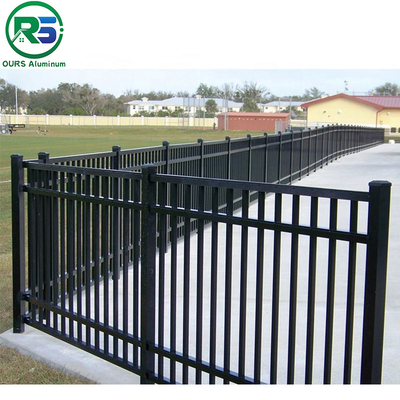 Rose Gold Color And Black Contemporary Aluminum Fence of Aluminum Product Thickness 20MM