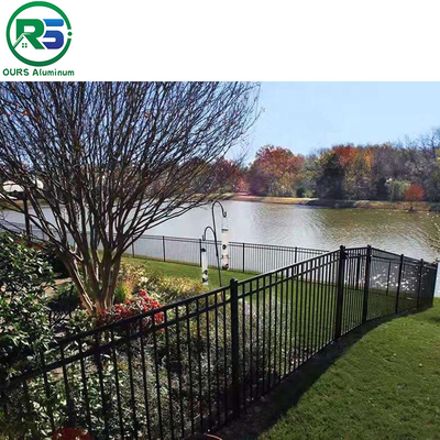 Rose Gold Color And Black Contemporary Aluminum Fence of Aluminum Product Thickness 20MM