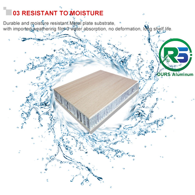 10mm Aluminum Honeycomb Panel Wood Grain Acoustic Filling Wooden Panel 4x8