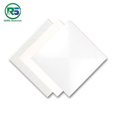 Decorated Dia 2.3mm White Clip In Metal Ceiling Sound Absorption Easy Installation