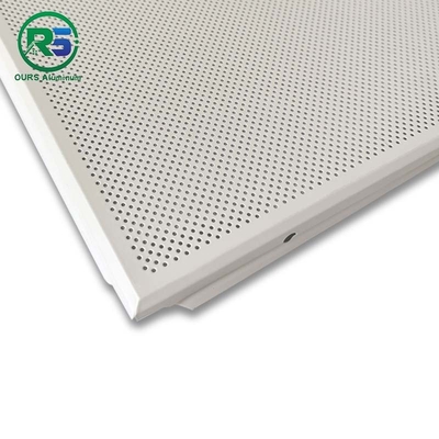 Suspended White Clip In Metal Ceiling False Ceiling Tiles Hospital Decoration 600x600mm