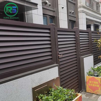 Affordable Louver Yard Contemporary Aluminum Fence Ornamental Security Fence Screen