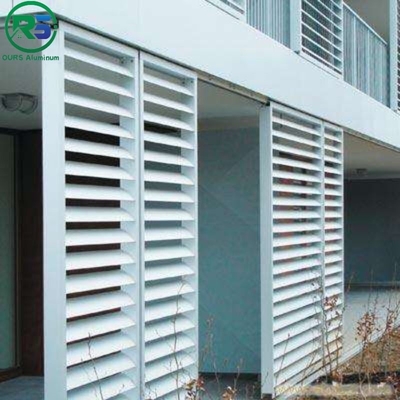 Building Decorative Aluminum Sun Shade Louvers Interior Or Exterior Wall Blinds