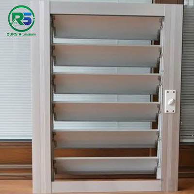 Silver Decoration Aluminum Sun Shade System Louvers European Standard Strip Sunshade Panel