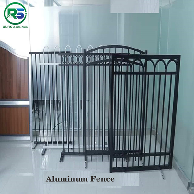 Rose Gold Color And Black Contemporary Aluminum Fence of Aluminum Product Thickness 20MM