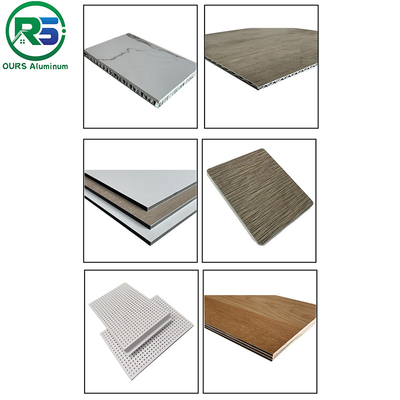 10mm Aluminum Honeycomb Panel Wood Grain Acoustic Filling Wooden Panel 4x8
