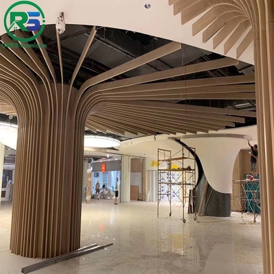 PVDF spruzzo soffitto sospeso in metallo in vino rosso per la protezione versatile
