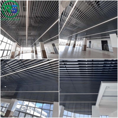 PVDF Spraying Suspended Metal Ceiling in Wine Red for Versatile Protection