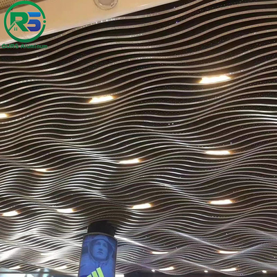 2.0mm Suspended Metal Ceiling in Wine Red for Modern and Simple Decoration